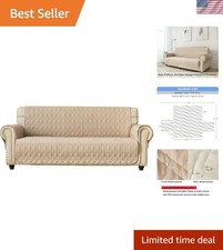 Waterproof Sofa Cover Slipcover Nonslip Quilted Furniture Protector for Dogs ...