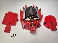 BUICK 225 231 ODD FIRE DAUNTLESS V6 HEI DISTRIBUTOR CAP / ROTOR + COIL KIT - RED