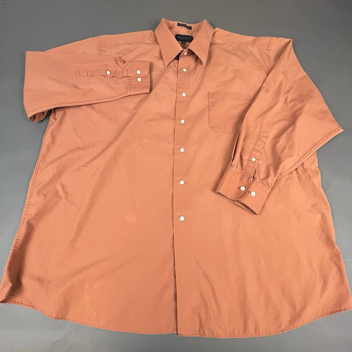 giorgio brutini dress shirts Giorgio Brutini Mens Easy Care Dress Shirt & Sil Tie 2XL 18-18 1/2 34/35 Brown