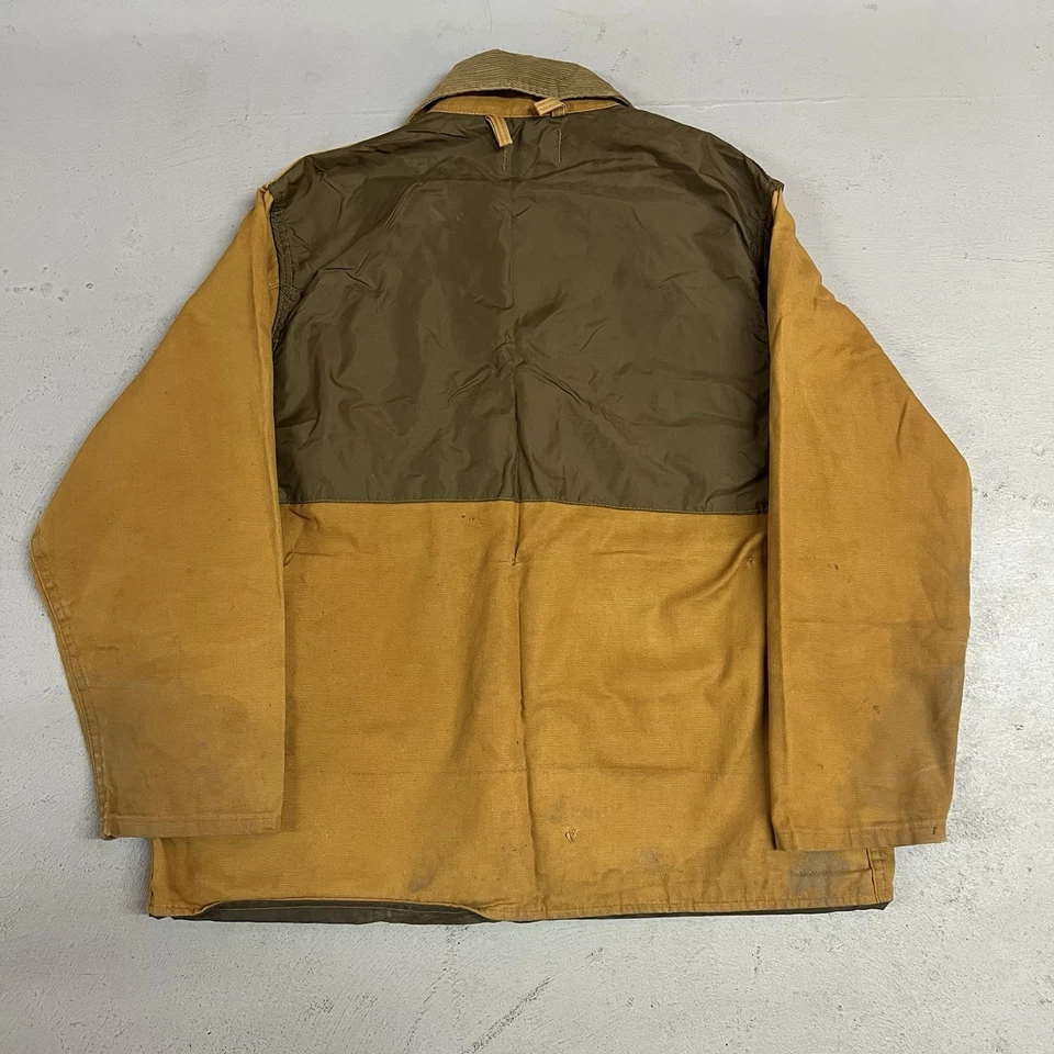 Vintage SafTBak Bird Hunting Shooting Jacket Brown Contrast Corduroy Men's Sz L - Image 2 of 4