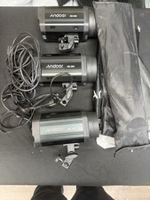 Andoer MD-300 Photography Studio Lighting Kit 3 Light Softbox Stand Video Photo