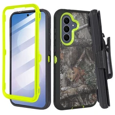 For Samsung S25 FE Belt Clip Kickstand Holster + Screen Fits Otterbox Case