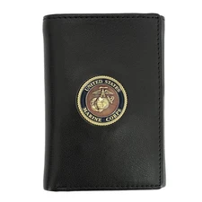 Officially Licensed "US Marine Corps" Medallion Genuine Leather Classic
