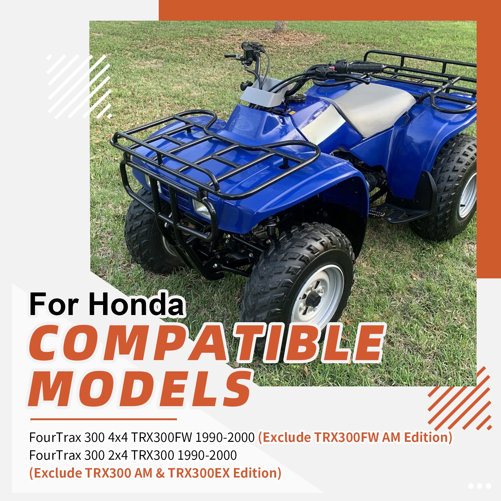 Right Splash Heel Guard For Honda FourTrax 300 TRX300 TRX300FW 80121-HC4-670ZA