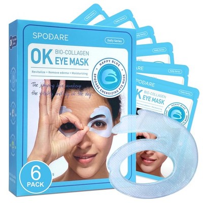 SPODARE OK Shape Eye Masks, 360° Fit Under Patches 1 Fl Oz (Pack of 1) 