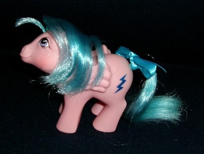 Rose: My Little Pony MLP Vintage Pegasus Baby Firefly #9 EXCELLENT glittery G1