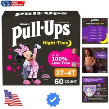 Girls' Nighttime Potty Training Pants, Training Underwear, 3T-4T 32-40 lbs, 6...