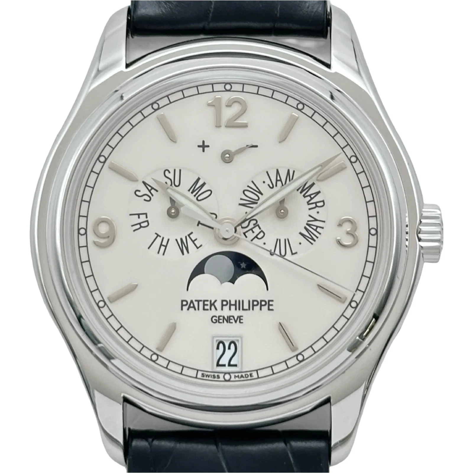 Patek Philippe — PATEK PHILIPPE 5146G-001 39mm WG Automatic Date Indicator Watch #OKW733