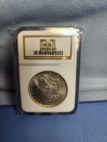 1886 Morgan Silver Dollar 90% Silver MS64 NGC Rare