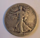 1934 Walking Liberty Half Dollar F 90% Silver raw circulated KM142 fair