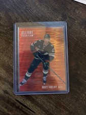 Upper Deck Allure Color Flow Red Orange Spectrum #CF-17 Matt Boldy Wild 49/399