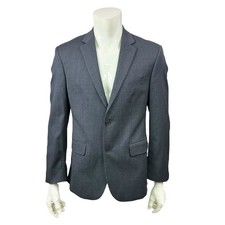 Jos A Bank Executive Tailored Fit Blazer Wool Gray Sport Coat Jacket Men's 40R