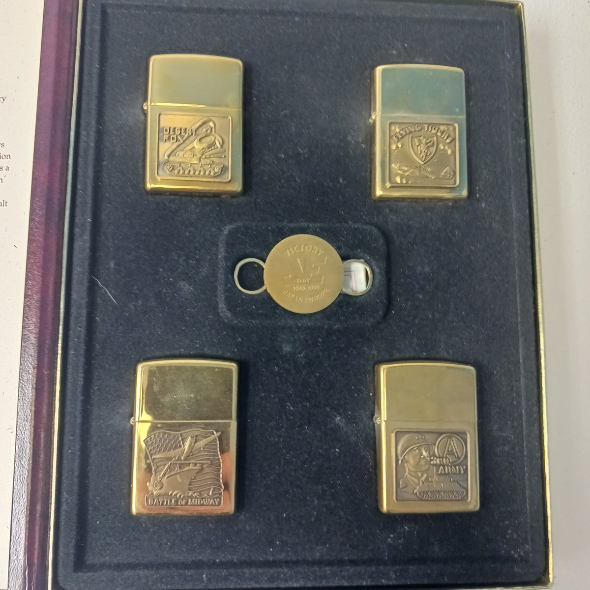 World War II Zippo Vol II A Remembrance Brass Lighter Set 11,176