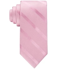 Tommy Hilfiger Mens Regular fit Tie Necktie One Size Pink Striped