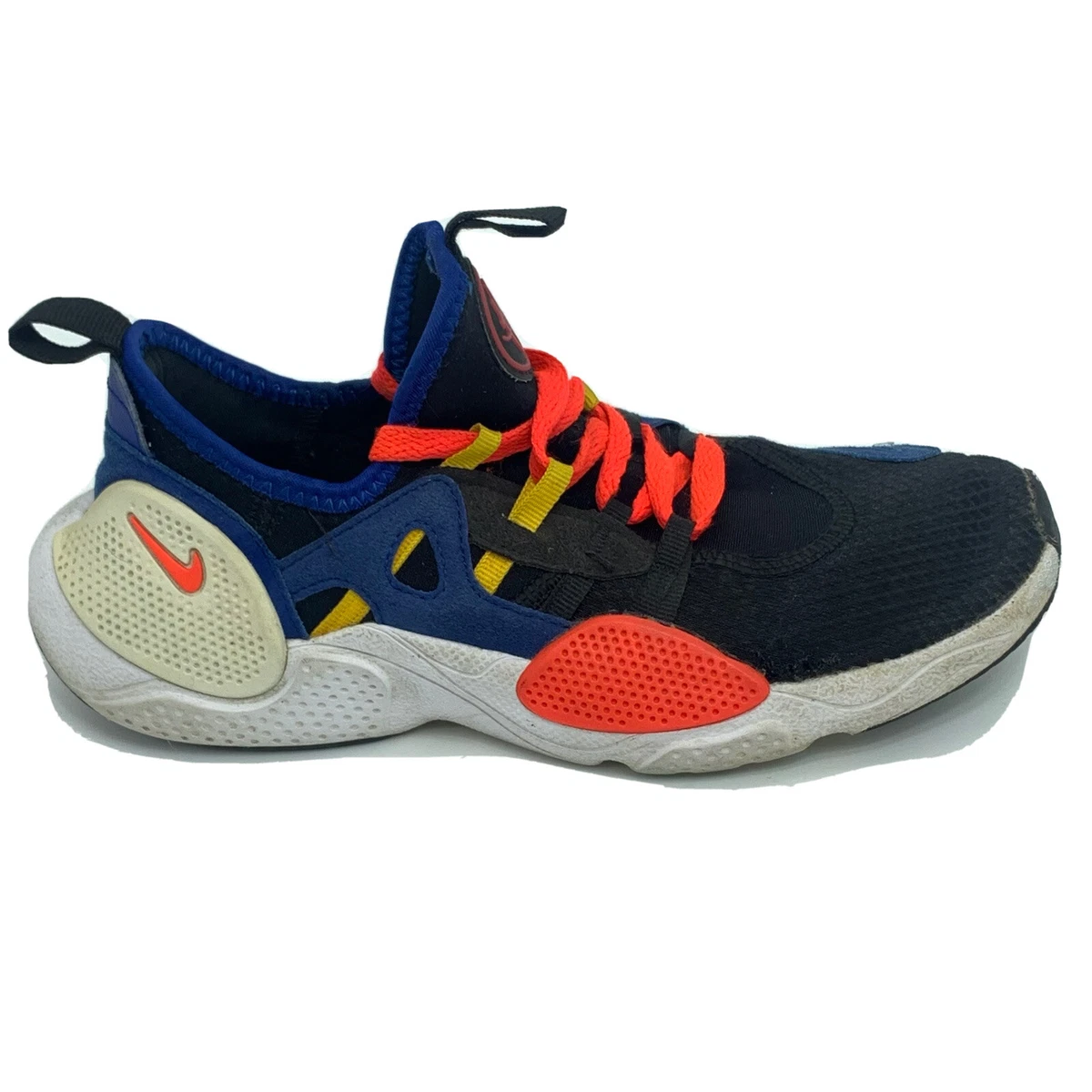 NIke Huarache Youth 4Y E.D.G.E. GS Running Shoes CD9272 002 Black Blue Red