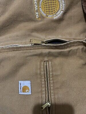 99 VTG Carhartt Detroit Jacket J01-Brn 54 Measurement USA 99 VTG Carhartt Detroit Jacket J01-Brn 54 Measurement USA