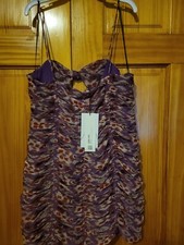 Zara Printed Dress with Draping