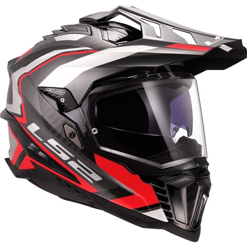 Enduro Motorcycle Helmet XXL - LS2 Explorer C Frontier II 2 MX701 - Red - Picture 7 of 8
