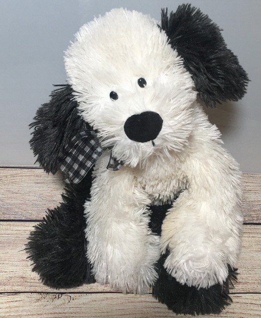 13121 Yodel GUND Sheep Dog Puppy Grey White 12