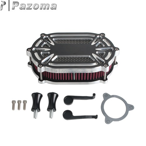 Air Filter Clean Intake Kit For Trike Touring Road King 08-16 Softail Dyna FXDLS - Picture 2 of 10