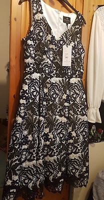 STUNNING Lanamarie by Ariella lace prom occasion dress. size 14 BNWT rrp £120