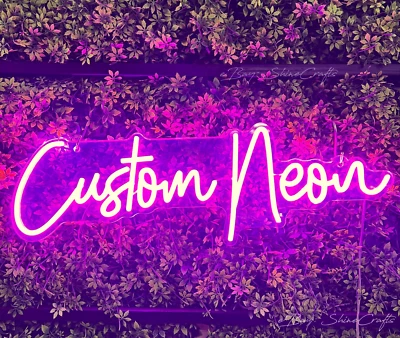 SHINE CRAFTS Custom Neon Sign Personalised LED Neon Name Sign Logo Home Decor Night LED Light