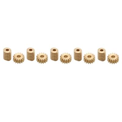 1:87 Modulus 0.2 15T Micro Brass Turbine Worm Static Change Gear Speed