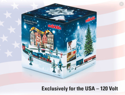 Marklin Z 81846 Christmas Z Gauge Starter Set US 120V w/extras NIB