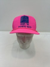 Vintage 90 Boehringer Mannheim German Pharmaceutical Puerto Rico Pink SnapBack