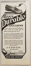 1930 Print Ad Bass Durable Moccasins Shoes Made in Wilton,Maine