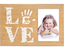 Baby Pet Handprint Footprint Photo Frame Newborn Memorable Keepsake Set Love Paw