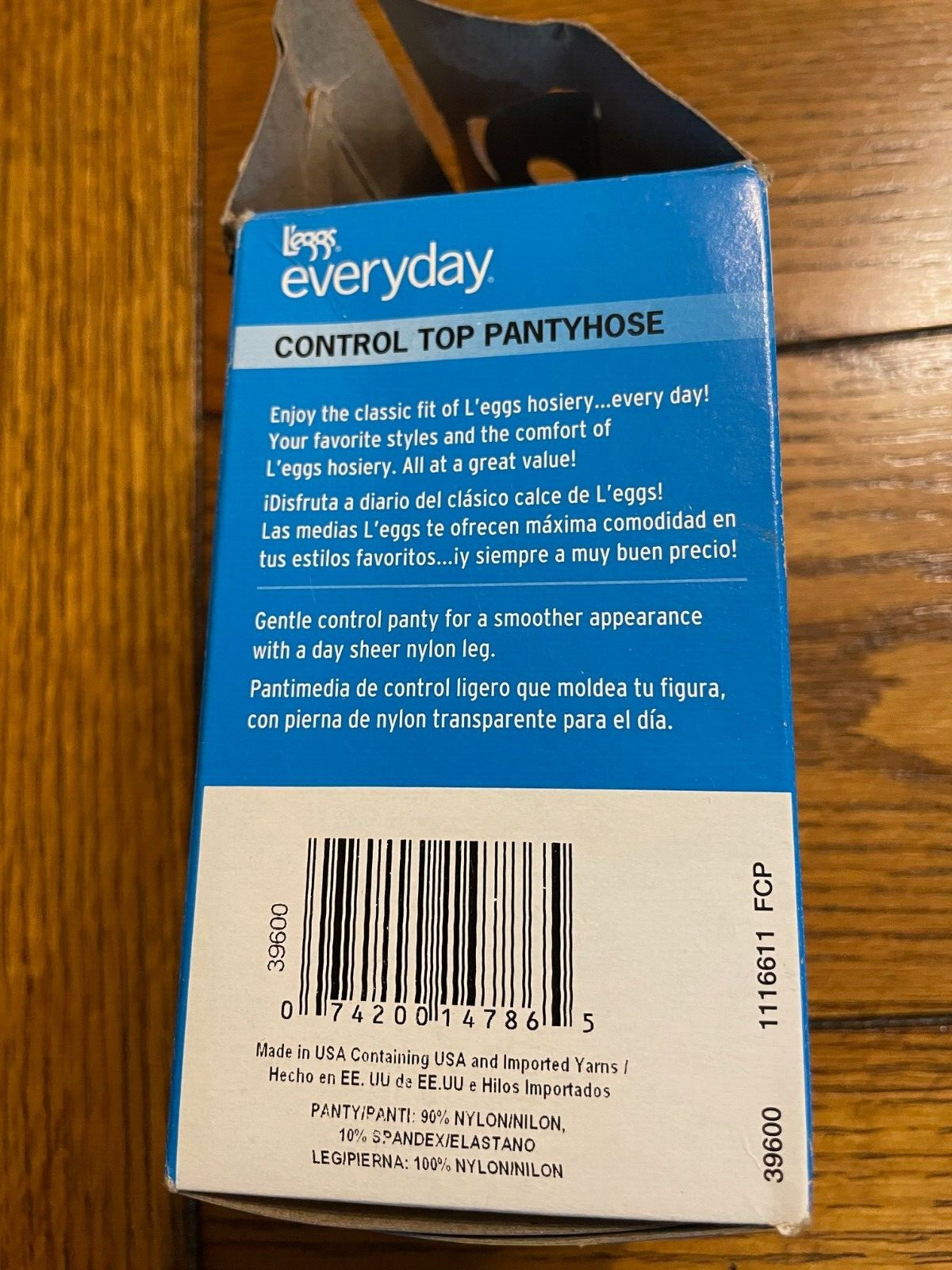 2 Pair L'eggs Everyday Control Top Sheer Toe Pantyhose Jet Black - Size B