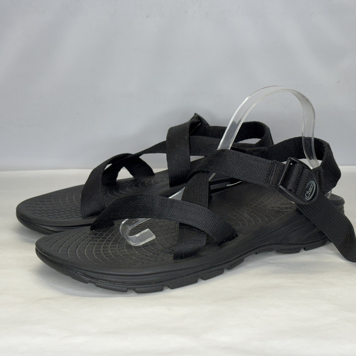 Chaco ZVolv Sandals Mens Sz 12 Solid Black Adjustable Strap  display picture 2