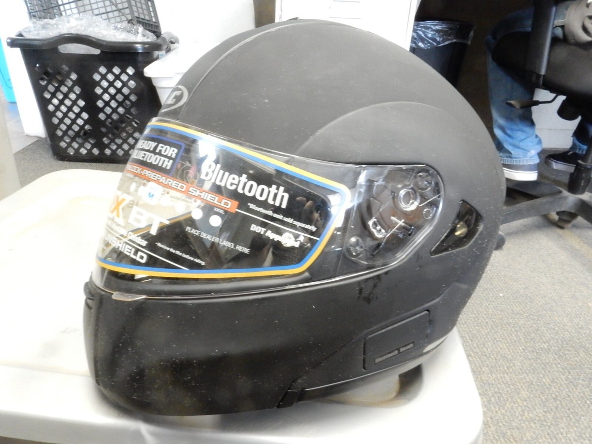 hjc cl-maxbt ii bluetooth motorcycle helmet. ... HJC IS-MAXBT IS-MAX BT Full Face Matte Black Helmet Size Medium 57-58cm  958-613