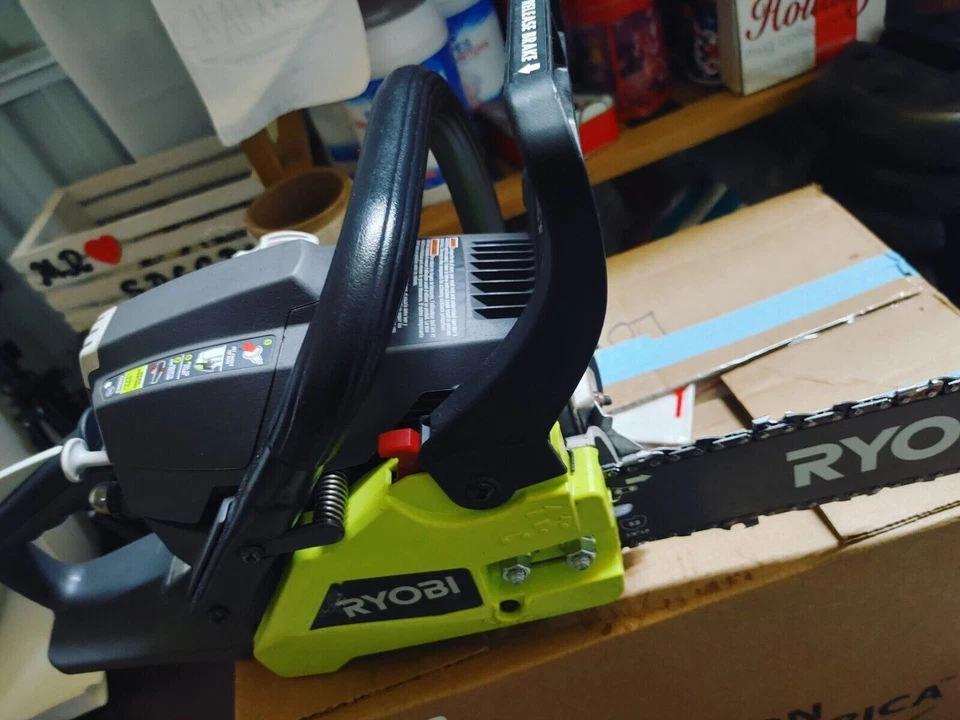 Ryobi RY3714 2-Cycle 14" 37cc Gas Chainsaw - Powerful & Durable - OPEN BOX - Image 2 of 4