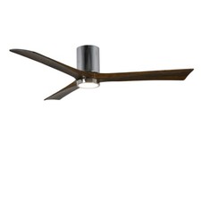 Matthews Fan Atlas Irene-3HLK 3 Blade Paddle Fan w/LED Light Kit, Chrome, 60