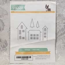 SIMON SAYS STAMP Village SSSD111405 100 Steel Craft Die Houses Trees NEW