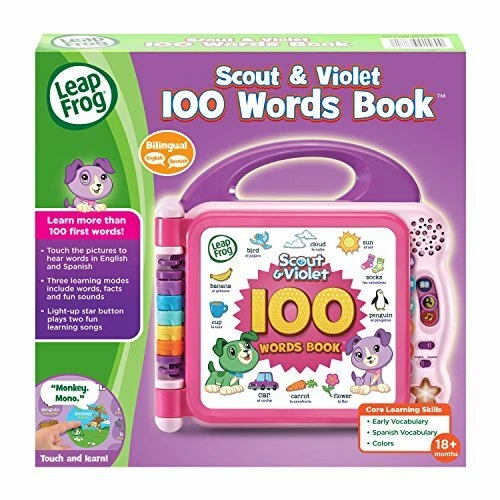 Scout and Violet 100 Words Book 6 month up to 3 Years old , 2 AA batteries - Image 3 of 4
