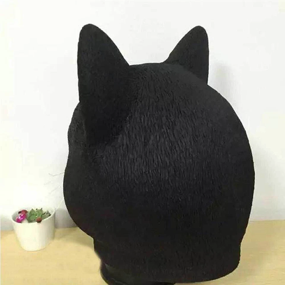 Máscara Cabeza de Gato Negro Animal Halloween Disfraz Cosplay Fiesta Espeluzn... - Imagen 3 de 4