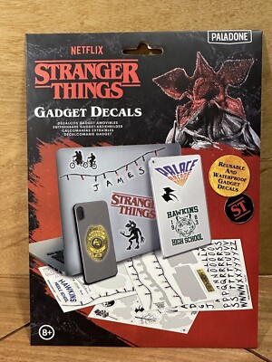 Stranger Things Vinyl Gadget Decals Laptop Waterproof Stickers Netflix Reusable