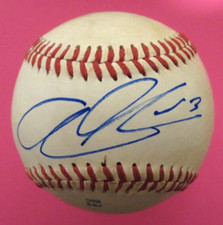 Autographed game used AZFL baseball, Baltimore Orioles - ADRIAN MARIN