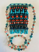 Marc Jacobs Blue Multi Beaded Macrame Crossbody Pouch Bag - NWT - $1300 MSRP