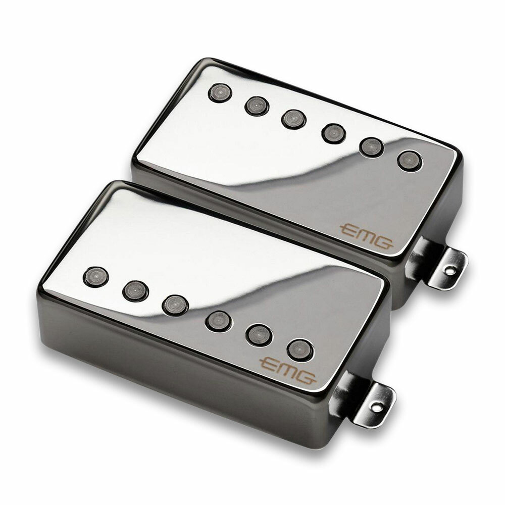 EMG JH Het Set James Hetfield Humbucker Pickup Set (Chrome)