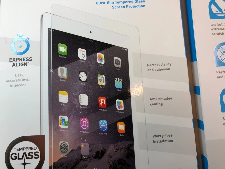 BodyGuardz ScreenGuardz Pure Tempered Glass for Apple iPad mini 1 2 3 - Image 2 of 3