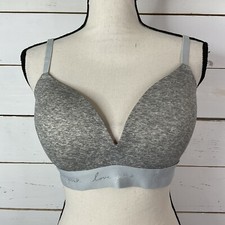 Victoria's Secret PINK Wear Everywhere Bra LightlyLined Adjustable Gray 36DD