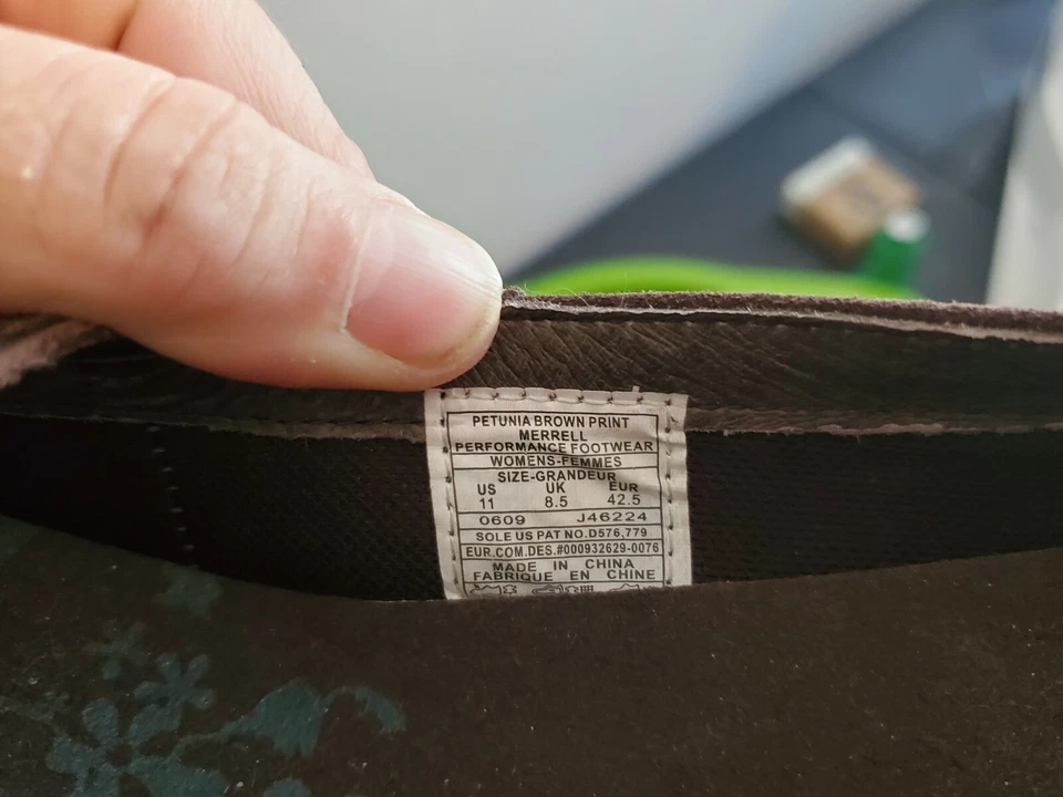 Zapatos informales de vestir Merrell marrón sin cordones con tacón de cuña para mujer talla 11 Foto 2 de 4