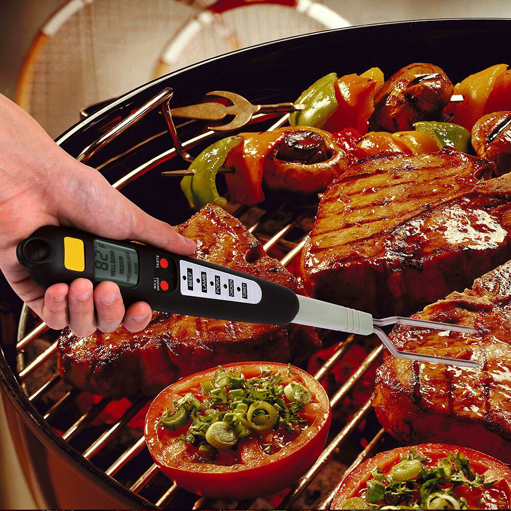 Digital Meat Thermometer Fork Food Thermometer Probe Cooking