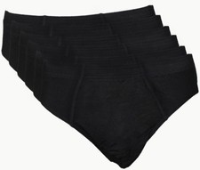 6 Stk Herren Slips Unterhsoen   schwarz 95% BW mit 5% Elasthan Gr. M - 7XL Top