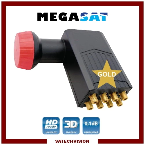 LNB Octo Megasat Diavolo 0,1 dB Gain 60 dB Tête Universelle 8 Sorties Full HD