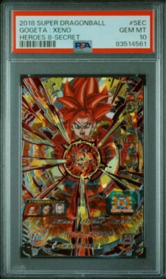PSA 10 SUPER DRAGON BALL HEROES Gogeta SH8-SEC 2018 Japanes | eBay